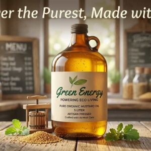 🌿 Green Energy Pure Organic Mustard Oil – 5 Litre